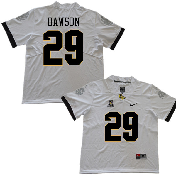 Men #29 Devunte Dawson UCF Knights College Football Jerseys Sale-White - Click Image to Close